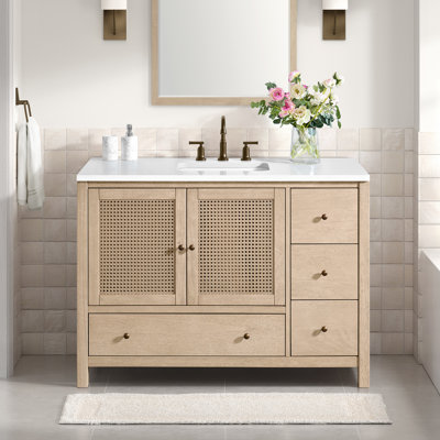 Alaterre Furniture Lucca Vanity Without Sink, 48-inch