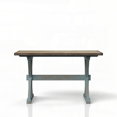 Table de salle à manger à hauteur de comptoir en X