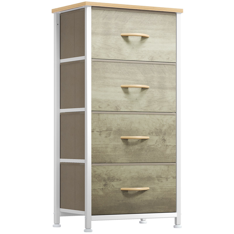 Metal 45cm W 4 - Drawer Chest of Drawers