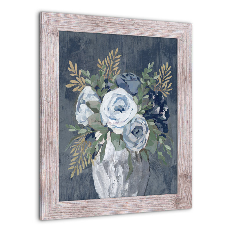 «Flower Vase On», reproduction encadrée, Blanc, H 20 po x l 16 po x P 0,75 po