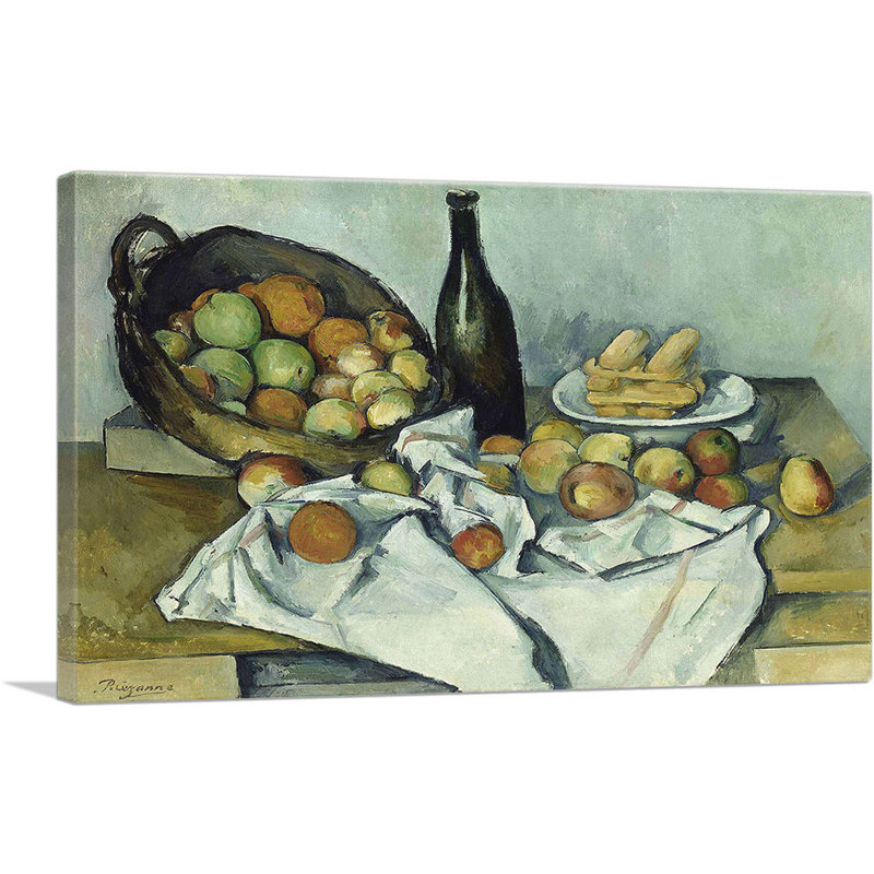Le panier de pommes - 1895, H 18 po x l 26 po x P 0,75 po