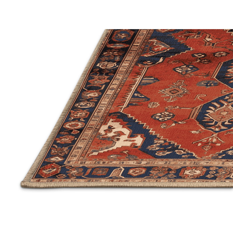 Machine Washable Persian Brown Area Rug, Rectangle 2' x 3'