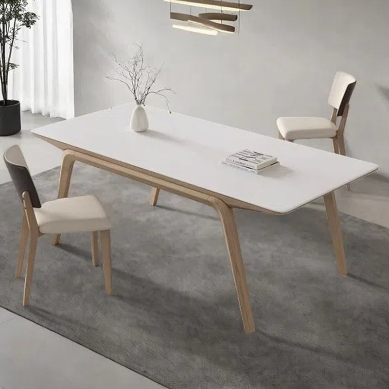 Rectangular Nordic dining table, 29.53"H x 70.87"L x 35.43"W