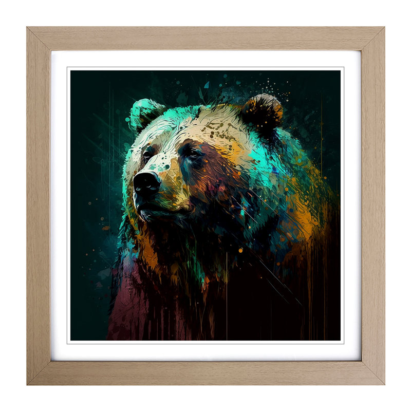 Single Picture Frame Print on Wood, Oak