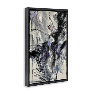 Cadre flottant abstrait Elegance Dancer, design par Lucille Lee