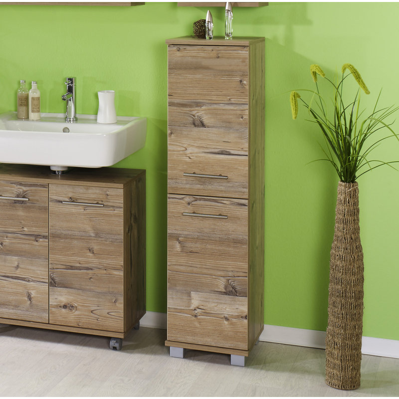 Isola Freestanding Linen Cabinet, Beige