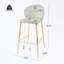 Metal frame Bar stool Set of 2 with soft cushion