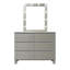 Commode double 6 tiroirs avec miroir Kawena