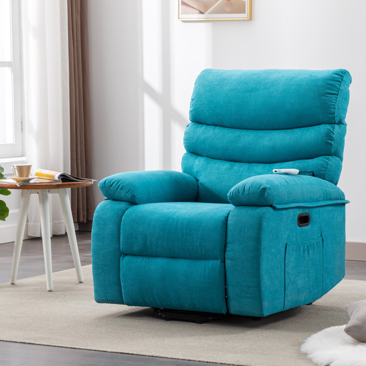 Latitude Run® Modern Living Room Recliner Made of Thick Cushion Fabric with  Massage Function & Reviews