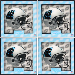 Sous-verre Carolina Panthers Helmet (Ensemble de 4)