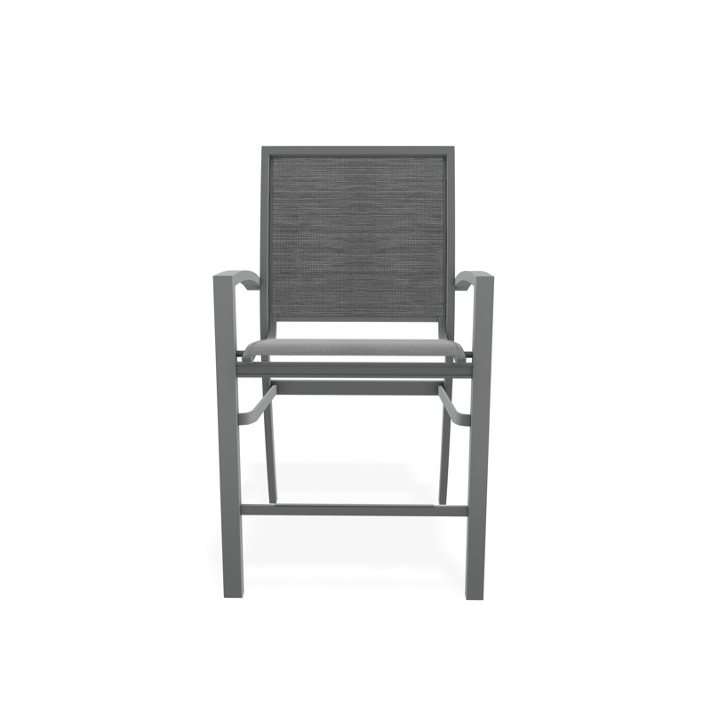 Tabouret de comptoir d'extérieur 26 po Kendall, Graphite, Gris anthracite Collect