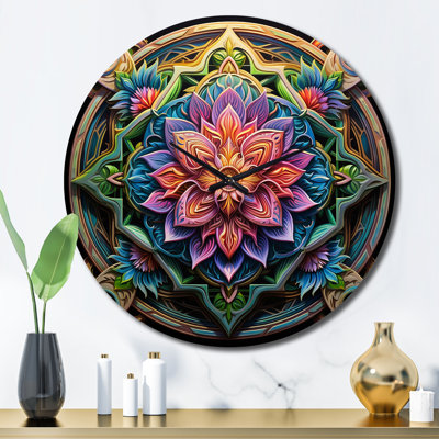 Ancienne horloge murale Mandala I