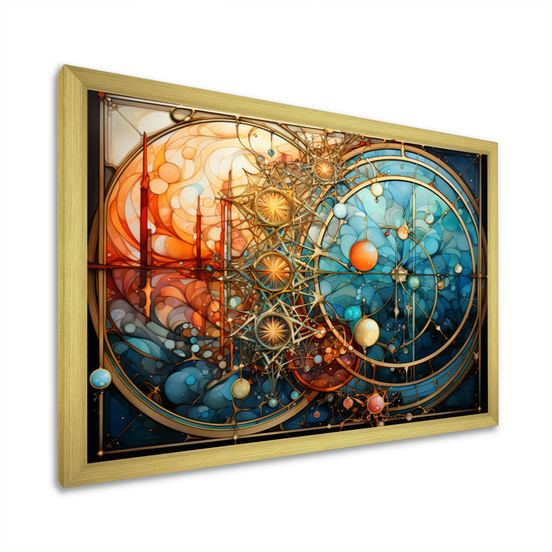 "Finnalagh Asian Art Mandalas Of Enlightment III", reproduction d'art sur toile, H 34 po x l 44 po x P 1,5 po