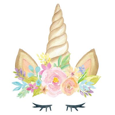 Unicorn Horn Wall Sticker (Plain)