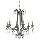 Bella 6 - Light Candle Style Empire Chandelier