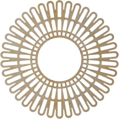 Médaillon de plafond en bois ajouré 20 po x P 7 po x P 8 po x P 8 po