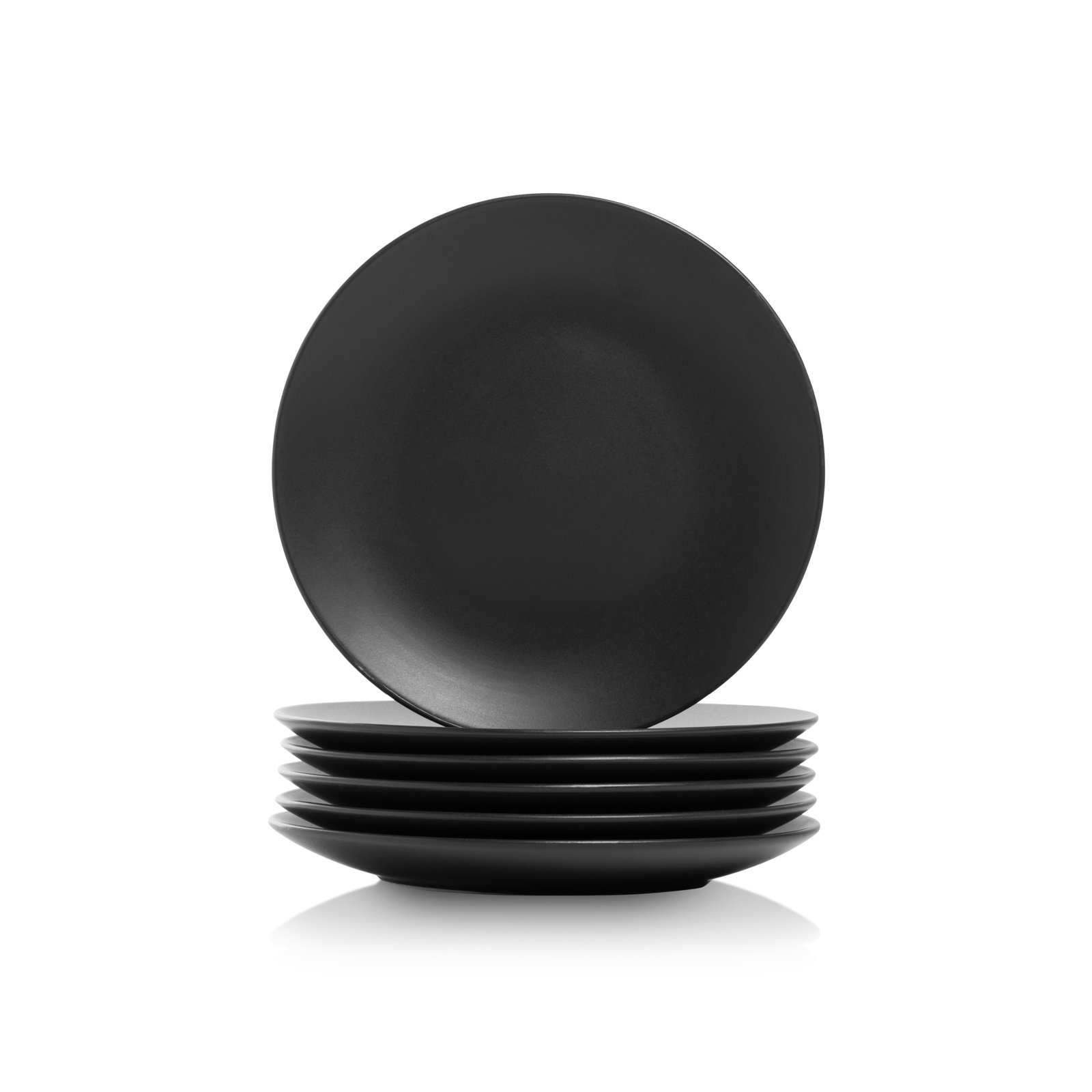 Ten Strawberry Street Wazee Matte 8" Dinner Plate, Black