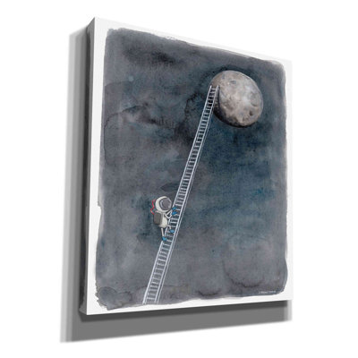 «Ladder to the Moon» par Rachel Nieman, art mural sur toile