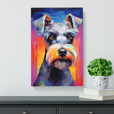 Schnauzer Futurism - No Frame Print