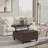 Harrison 30"W Upholstered Transitional Square Lift-Top Ottoman with Hidden Storage-596577266