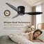 Ventilateur de plafond 42 pouces sans lumière