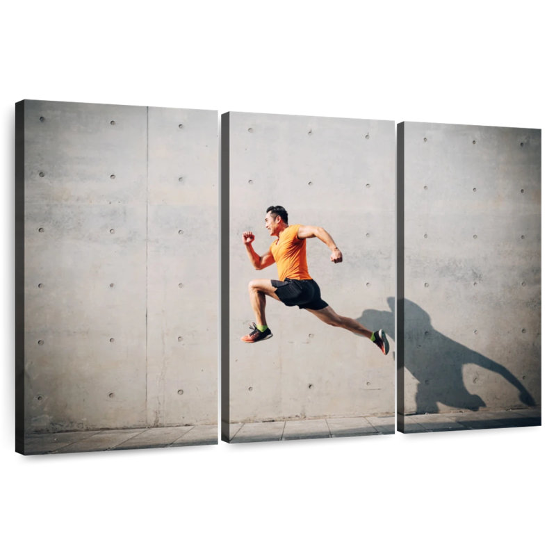 Jumping Man, 20" H x 33" W