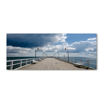 Pier In Orlowo - No Frame Print on Canvas