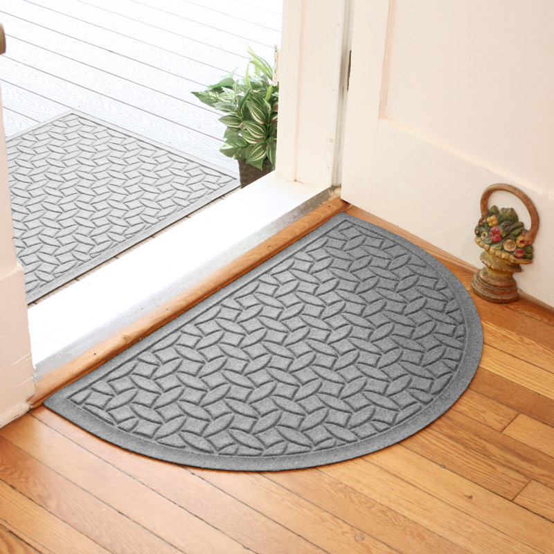 Paillasson intérieur / extérieur WaterHog® Elipse 35 po x 84 po, Gris moyen, L 3 pi x L 7 pi