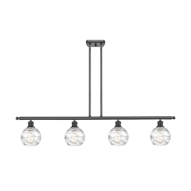 Cansler 4 - Light Kitchen Island Pendant, No Bulb Included, Matte Black