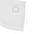 Streamline in. x 36 in. Round Corner PP Shower Base in Glossy White With Center Drain, Drain Included