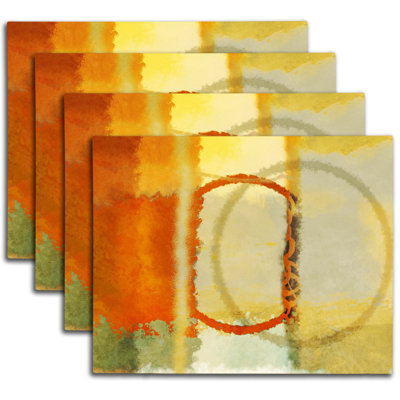 Napperon abstrait en polyester