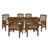 6 - Person Acacia Wood Patio Dining Set with Rectangular Table , Cushions Included-2088937794