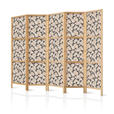 171cm H Solid Wood Folding Room Divider