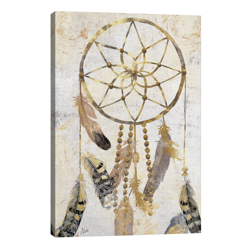 Tribal Dreamcatcher by Nan - Wrapped Canvas Painting, 66.04 cm H x 45.72 cm W x 1.91 cm D