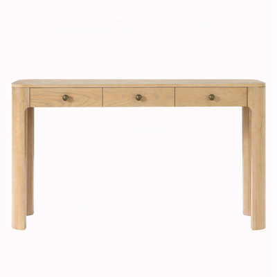 Rustic Console Table with Curved Corners
