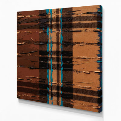 Art mural sur toile noir Southwestern Cowboy