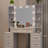 Vanity Desk with with Mirror and Lights,Makeup Vanity Table with Glass Top and  Drawers&Cushioned Stool,Dressing Table with Drawers, Bedroom Makeup Table for Women