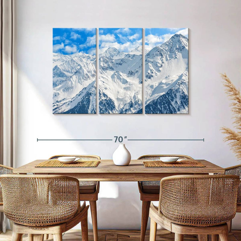 Snowy Mountain Alps, 36" H x 57" W