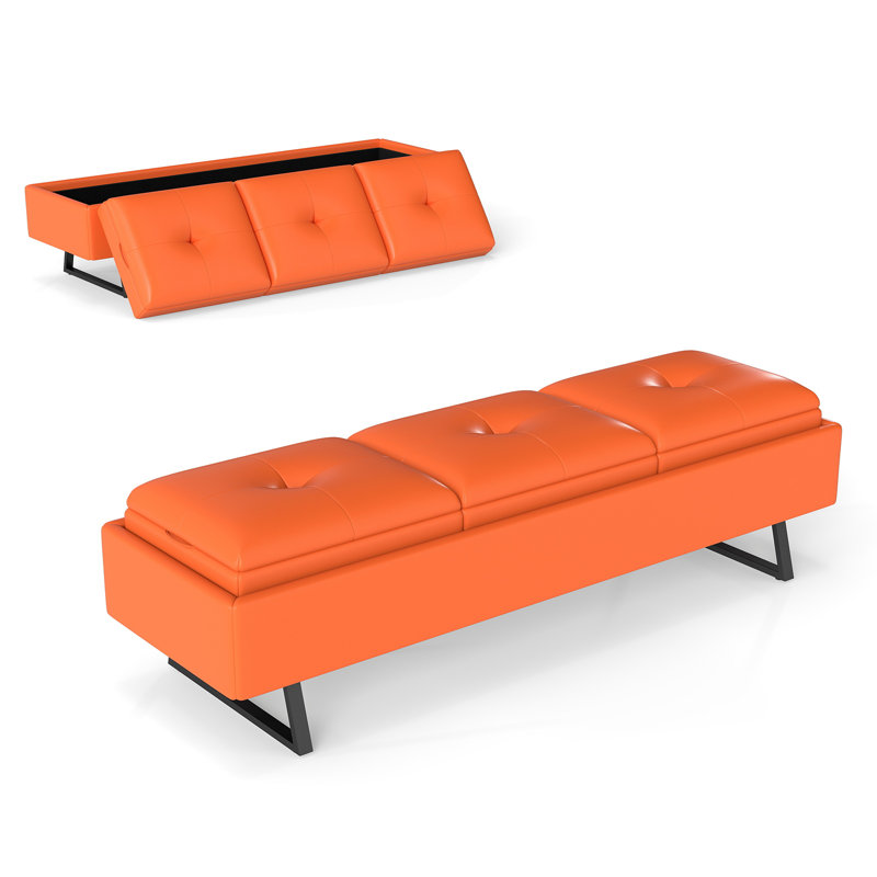 Skelmersdale Faux Leather Office Bench