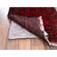 Tapis oriental court rouge et rouge étroit 1 pi 10 po x 5 pi 1 po, motif andkhoy afghan avec motif géométrique, laine douce et veloutée, noué à la main