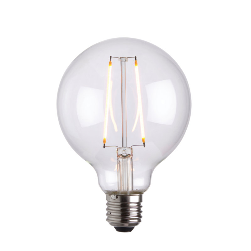 2W E27 ES G95 Globe LED Non-Dimmable Bulb - 230lm 2200K Warm White