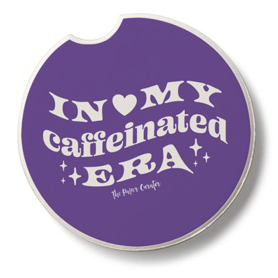 In Caffeinated Era Single Absorbent Stone Car Coaster