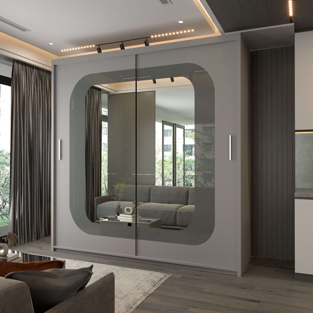 Czechia Sliding Mirror Wardrobe – 150cm & 203cm Options