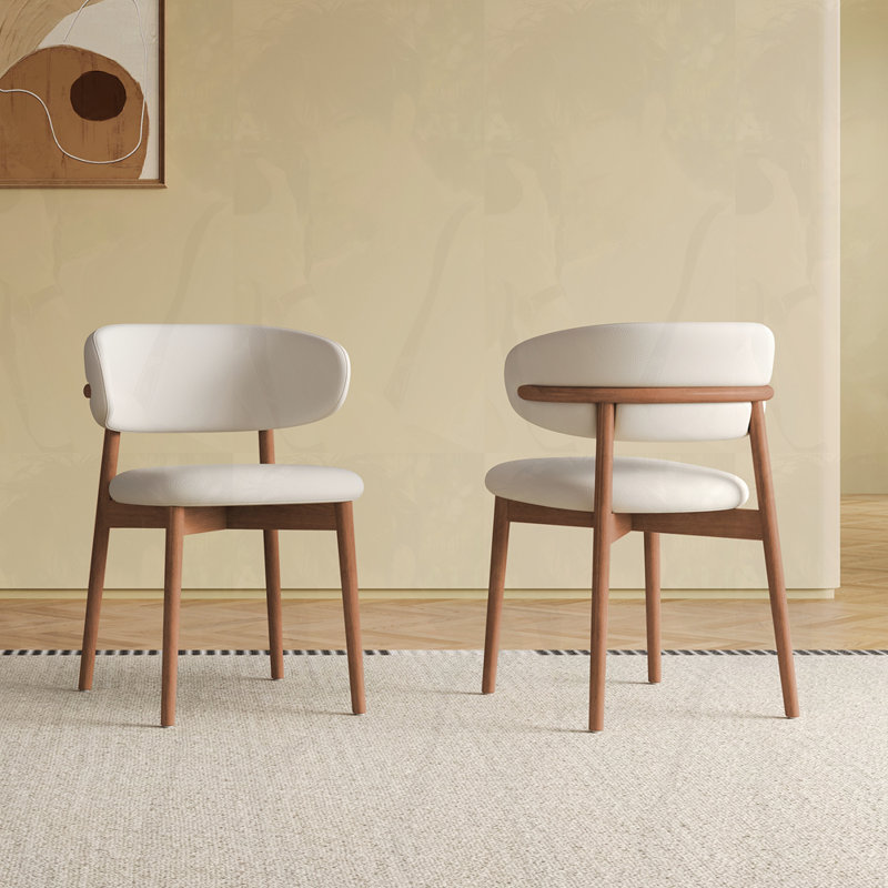 Chaise de salle à manger Mid-Century, Naturel