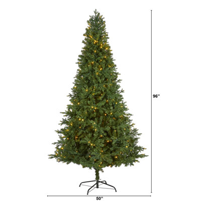 Lighted Artificial Fir Christmas Tree