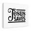Jesus Saves - Wrapped Canvas Print-1726625325