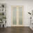 1-Lite Frosted Pocket Door Pine Solid Core Sliding Double Pocket Door For Bedroom With Hardware/Soft Close-98606589