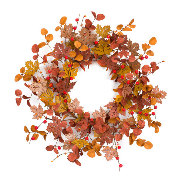 The Holiday Aisle® Faux Mixed Assortment 17'' Wreath | Wayfair