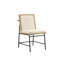 Table de salle à manger 6 pièces Contemporary, table extensible rectangulaire, 4 chaises d'appoint rembourrées, banc, structure en bois massif, table beige rustique moderne avec rallonge cachée, pieds en métal, pieds en métal noir