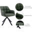 Fauteuil de bureau pivotant en cuir Comfy-640353661